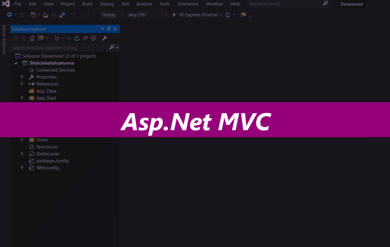 ASP NET MVC Entity Framework First Database Furkan Akta 